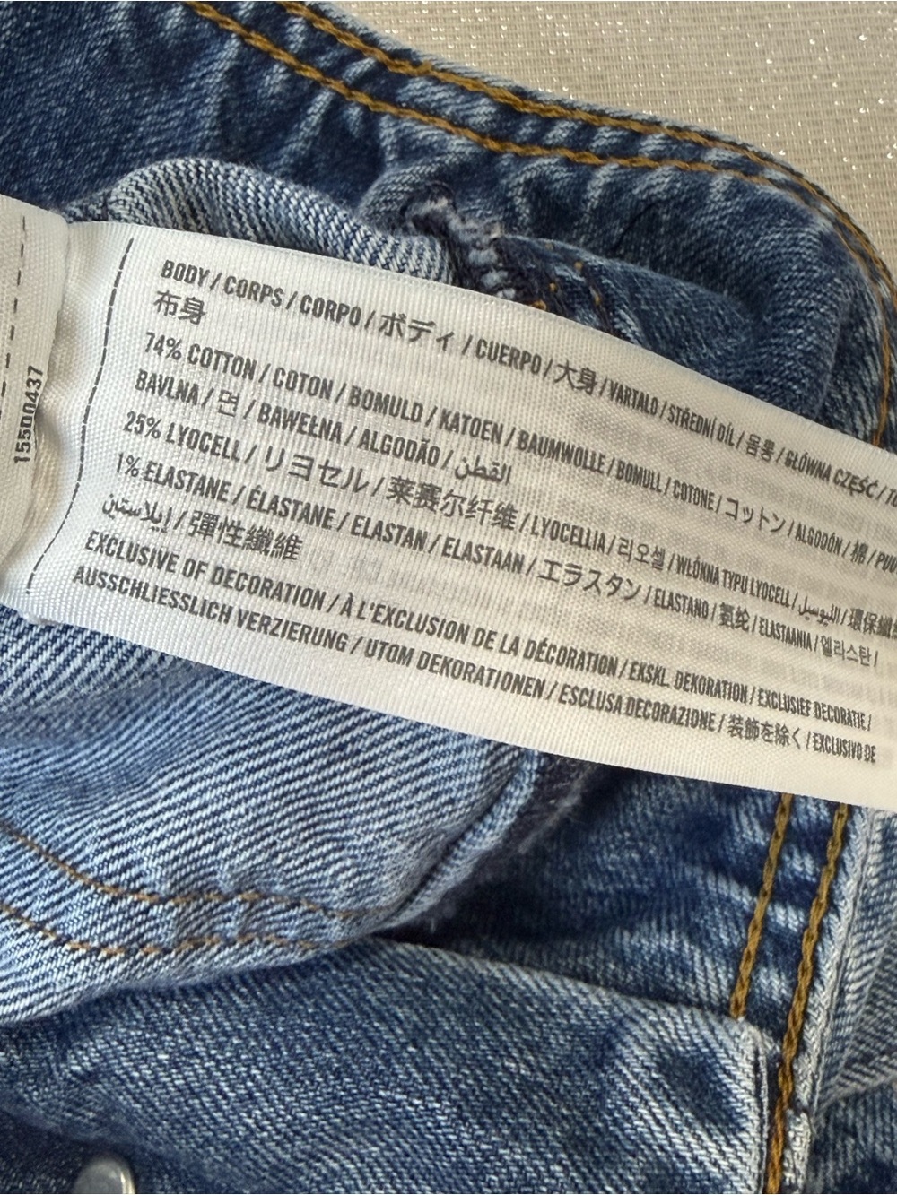 Abercrombie & Fitch Mom Jean Blue Straight-Leg Tie-Waist Denim size 25 / 0 - Picture 4 of 8